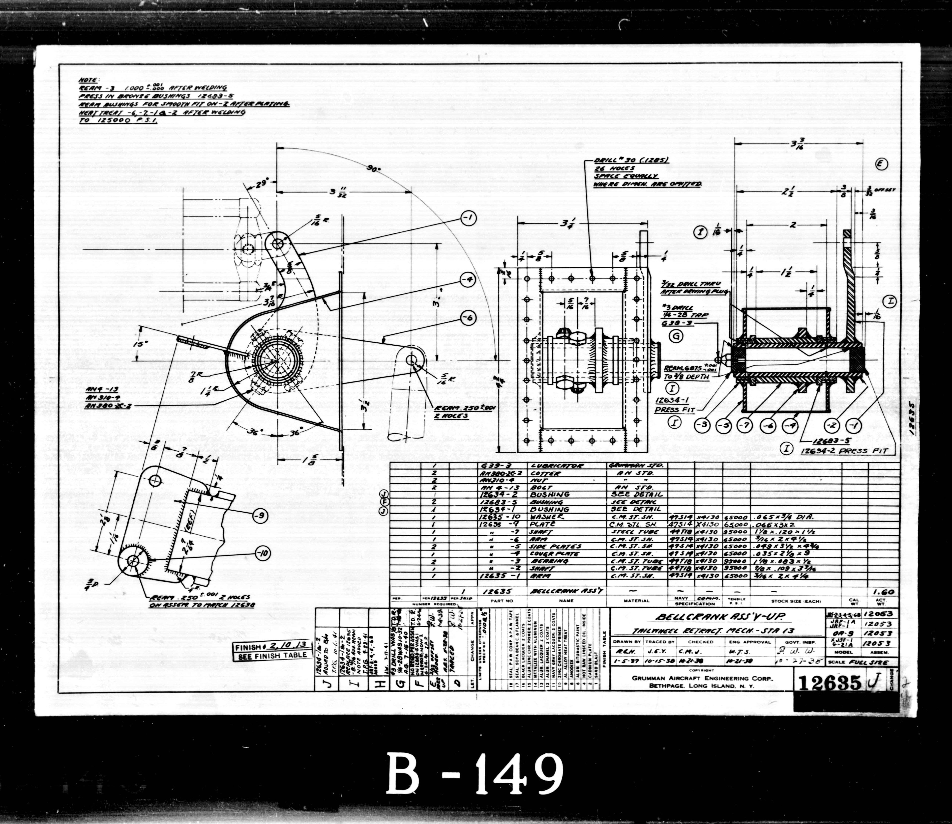 Grumman Goose JRF -4 / -5 / -6B Aircraft Blueprints Engineering Drawings -r Download