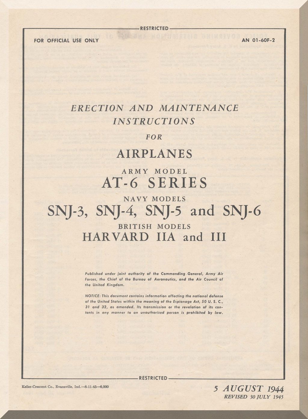 North American Aviation Texan/ Harvard  T-6 ,  SNJ  Aircraft  Manuals Bundle - Download -