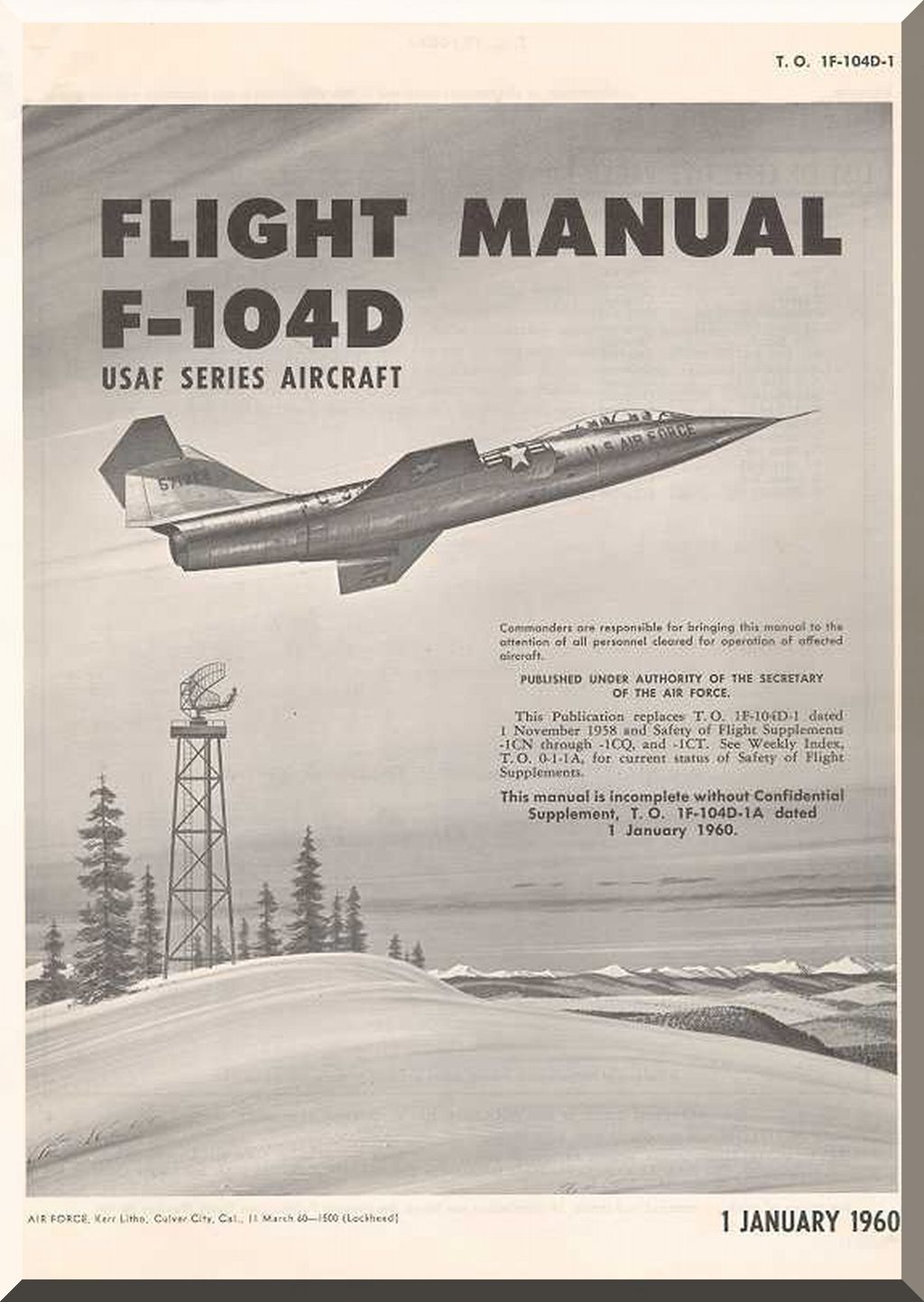 Lockheed F-104 Starfighter Aeroplane Manuals Bundle - Download -