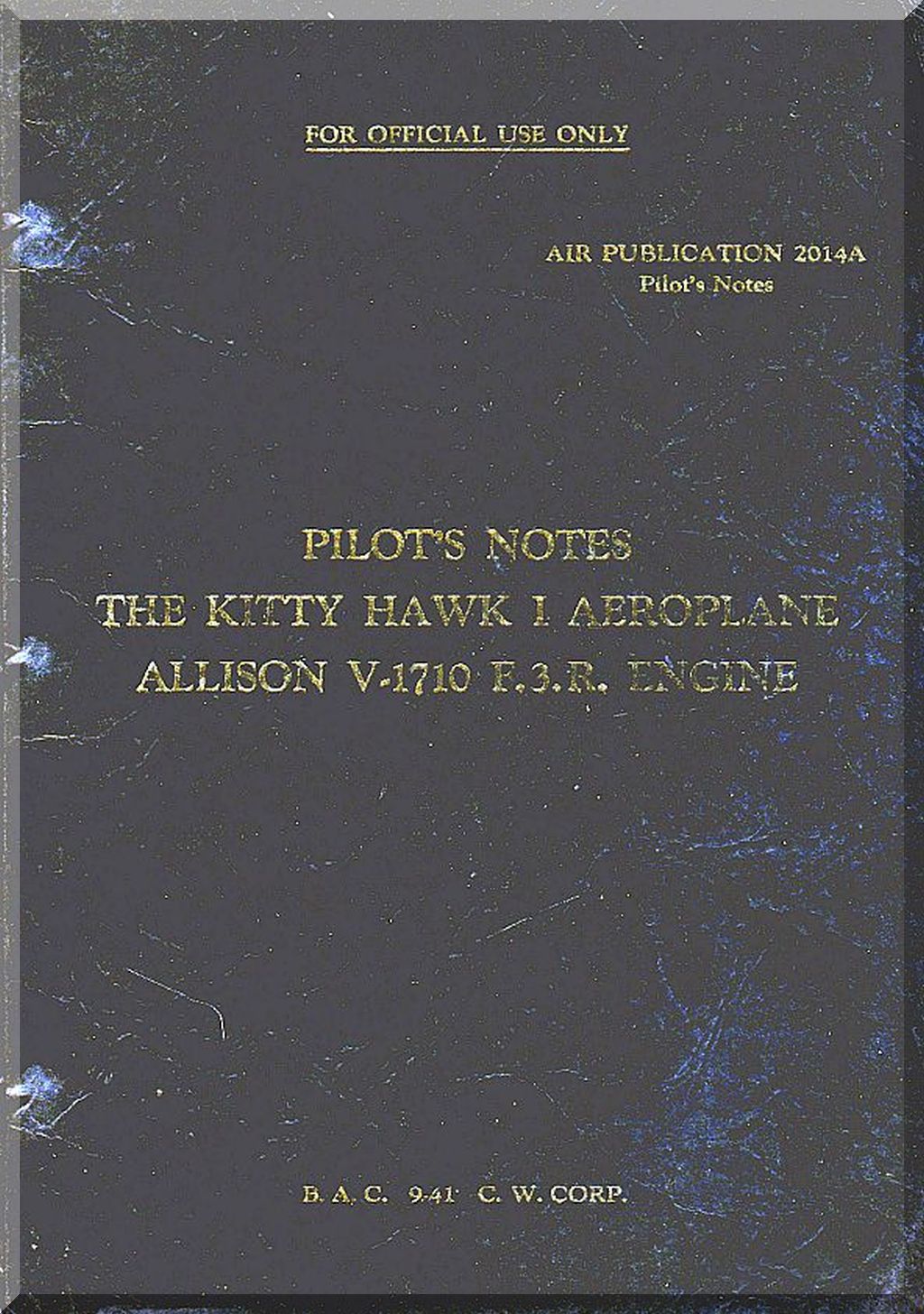Curtiss P-40 Tomahawk / Kittyhawk Aircraft Manuals Bundle - Download