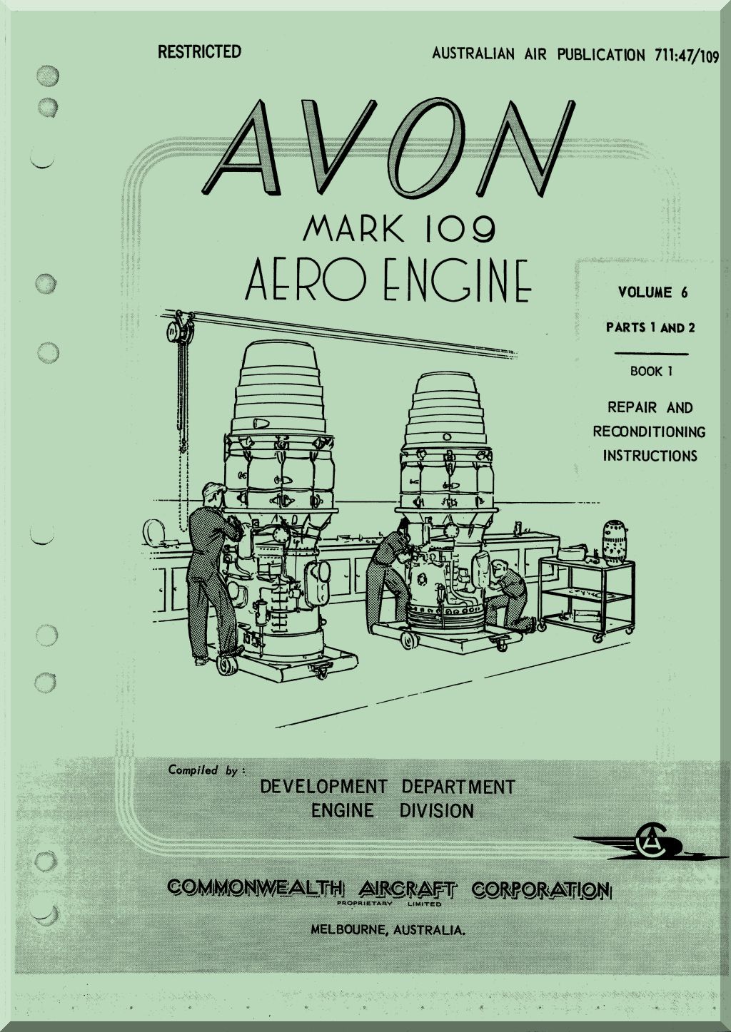Rolls Royce AVON Aircraft Engine Manuals Bundle - Download -