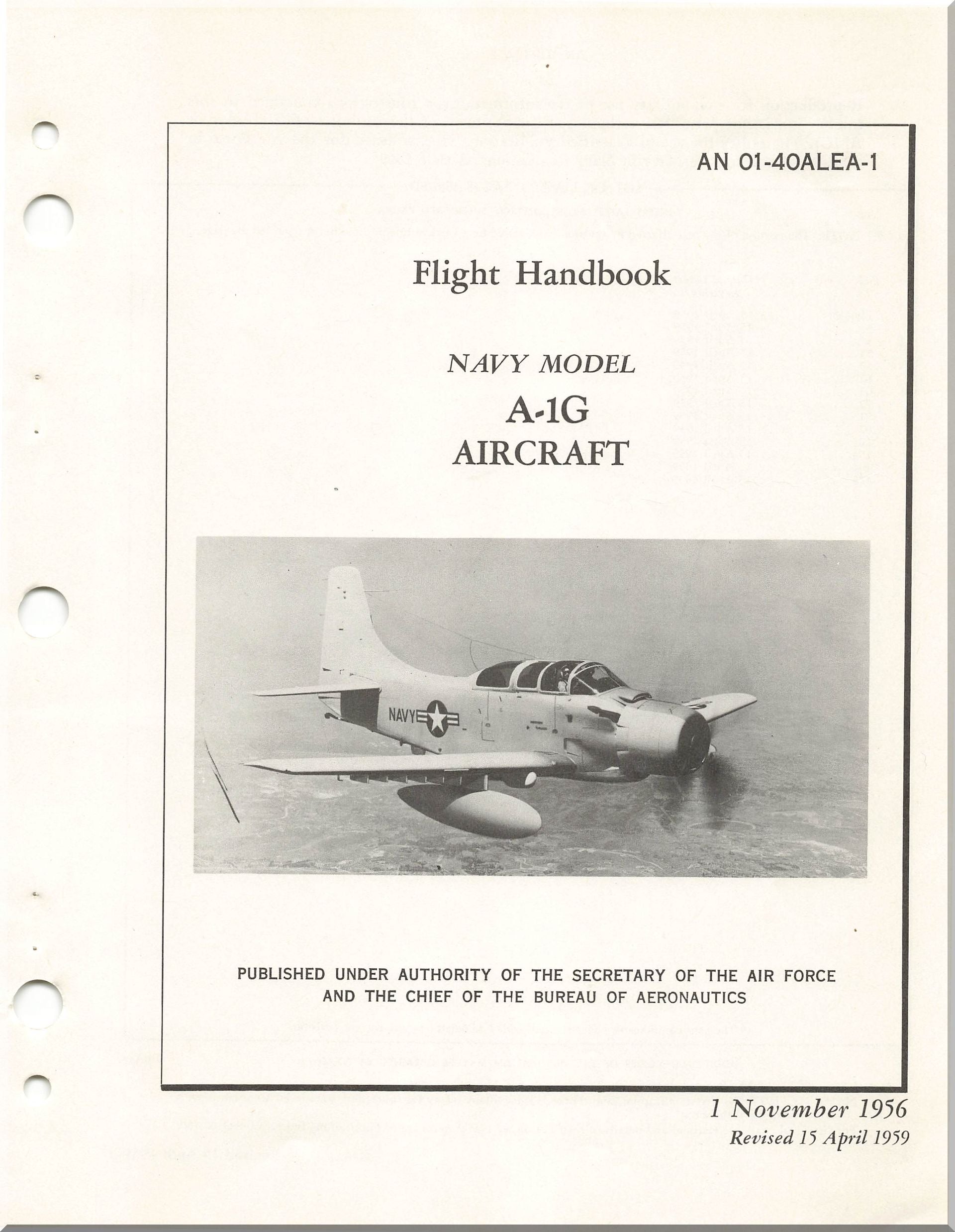 Douglas A-1 / AD " SkyRaider " Aircraft Manuals Bundle - Download