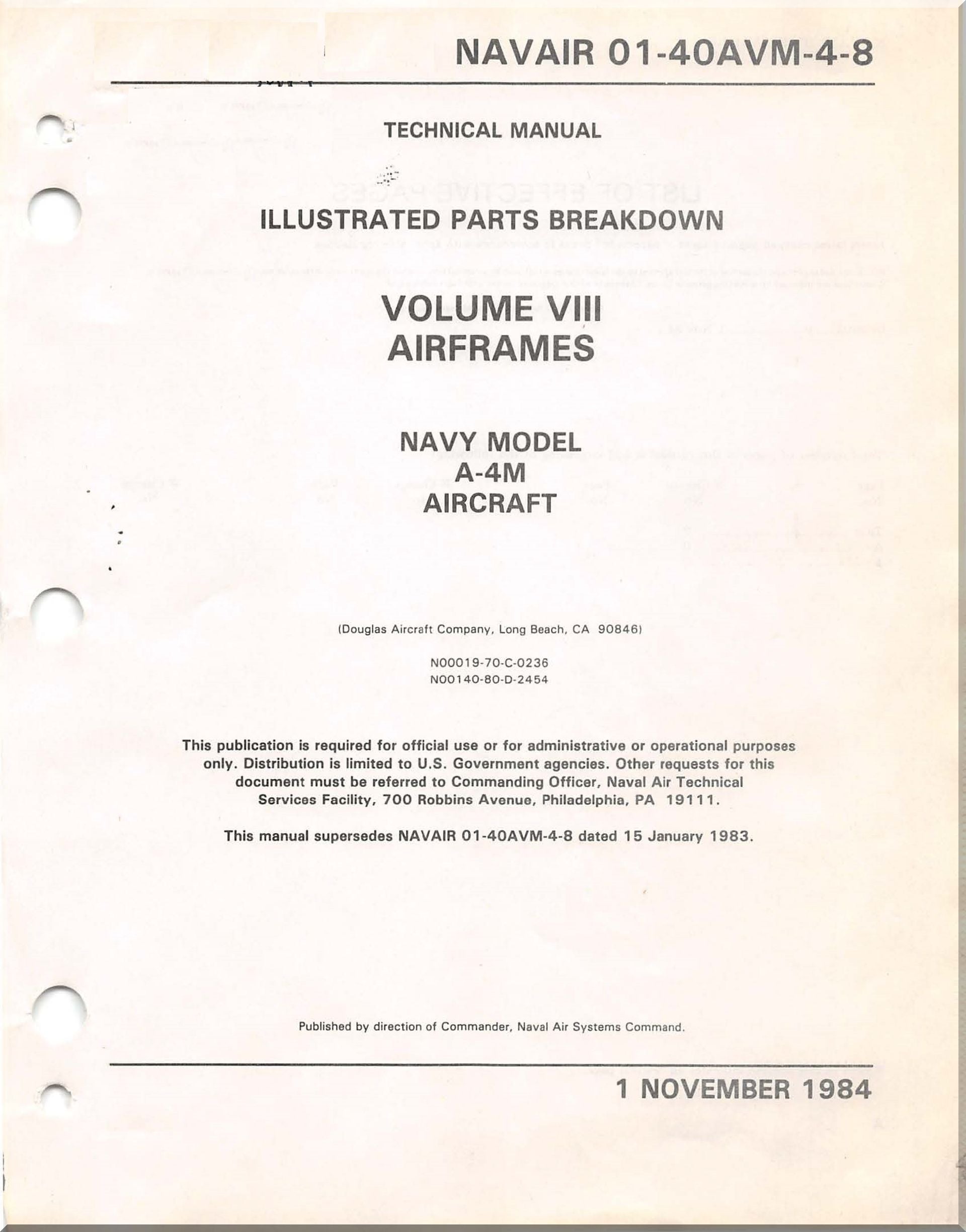 Mc Donnell Douglas A4D A-4 TA-4 " Skyhawk " Aircraft Manuals Bundle - Download