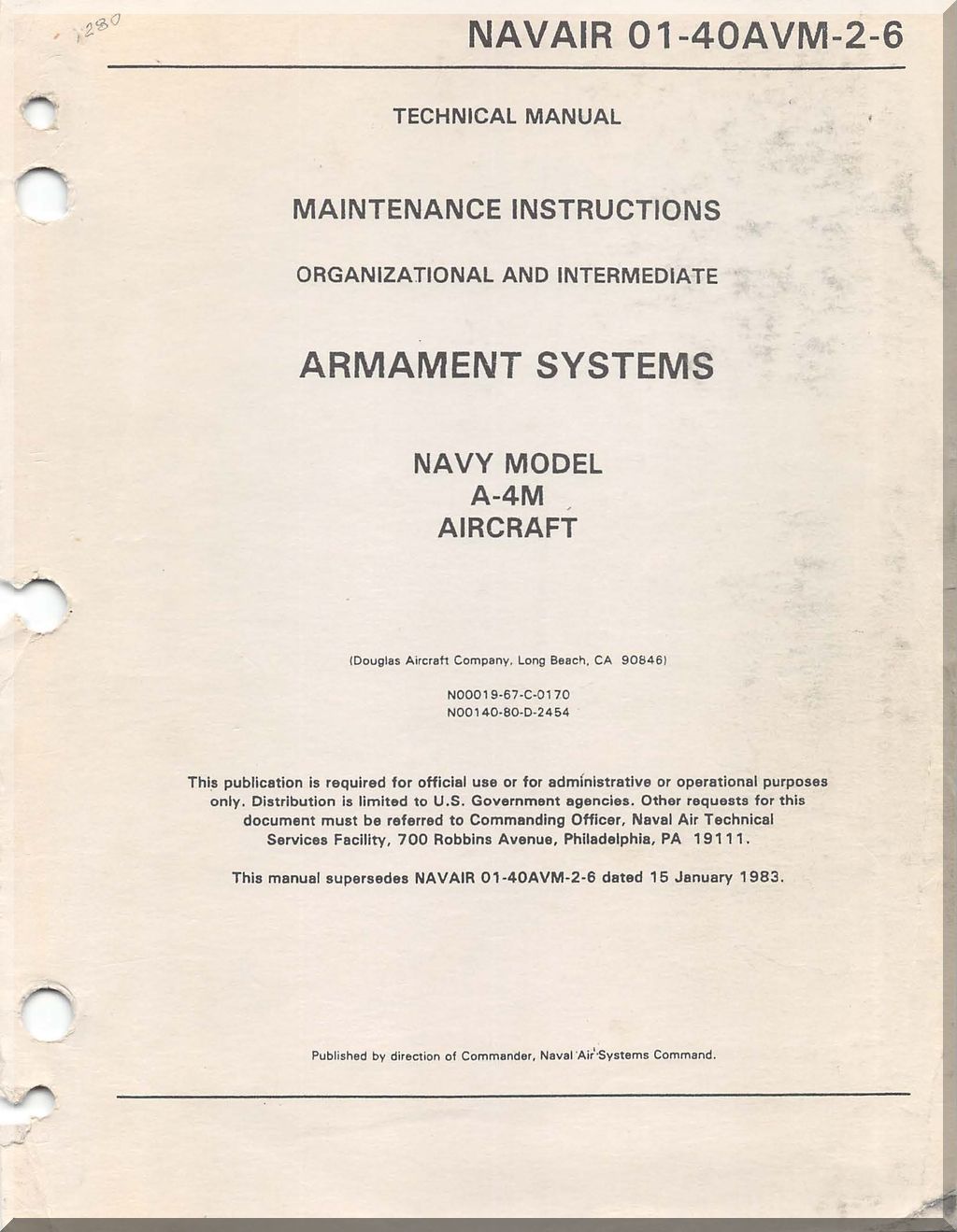 Mc Donnell Douglas A4D A-4 TA-4 " Skyhawk " Aircraft Manuals Bundle - Download