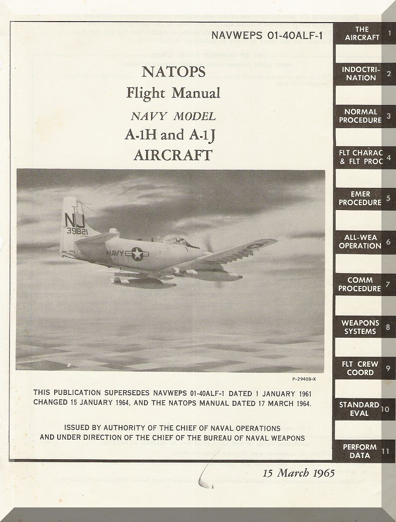 Douglas A-1 / AD " SkyRaider " Aircraft Manuals Bundle - Download