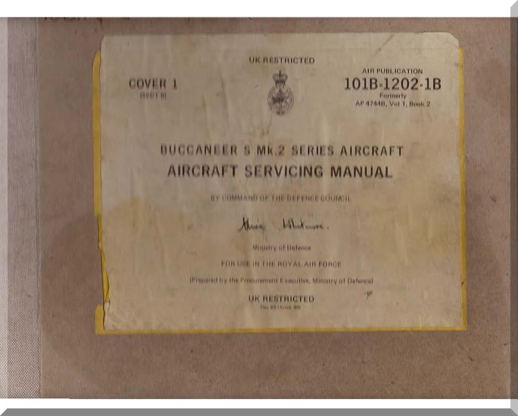 Blackburn Bucaneer Aircraft Aeroplane Manuals Bundle - Dowload
