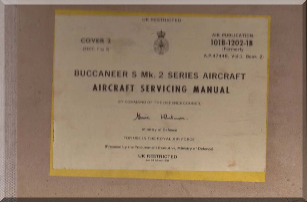 Blackburn Bucaneer Aircraft Aeroplane Manuals Bundle - Dowload