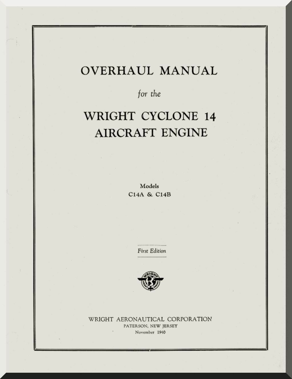 Wright R-2600 " Cyclone 14 " Aircraft Engine Manuals Bundle - Download