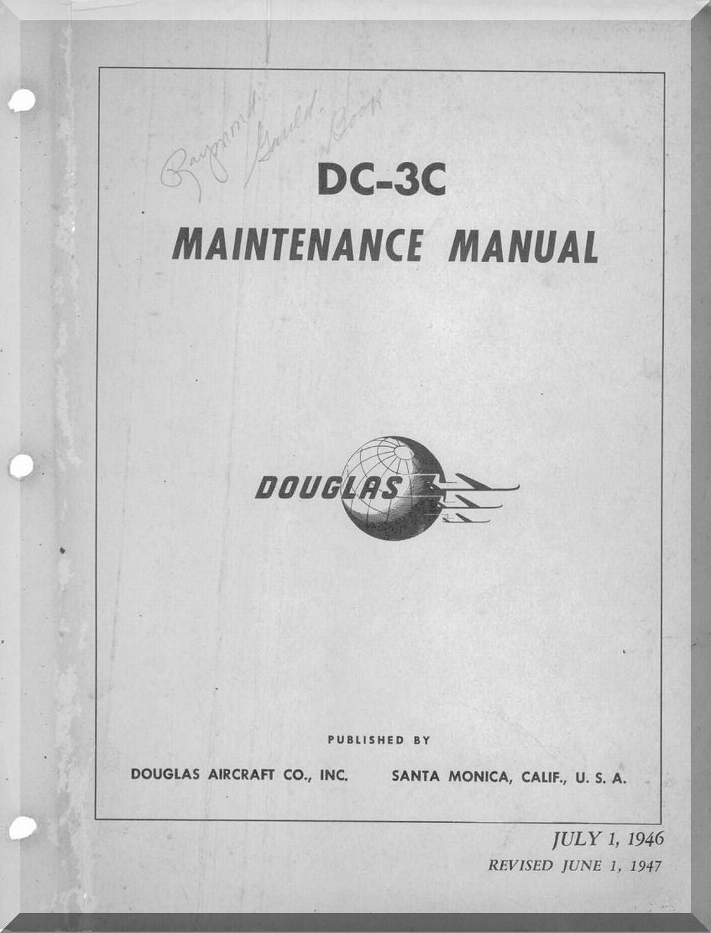 Douglas DC-3 /C-47 / C-117 / C-53 "Sky Train / Dakota" Aircraft Manuals Bundle - Download