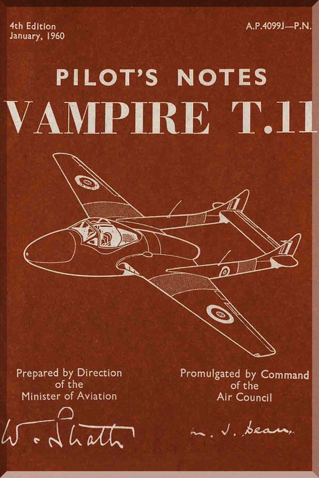 De Havilland DH 100 /113 / 115 Vampire  Aircraft Aeroplane   Manuals Bundle - Download -
