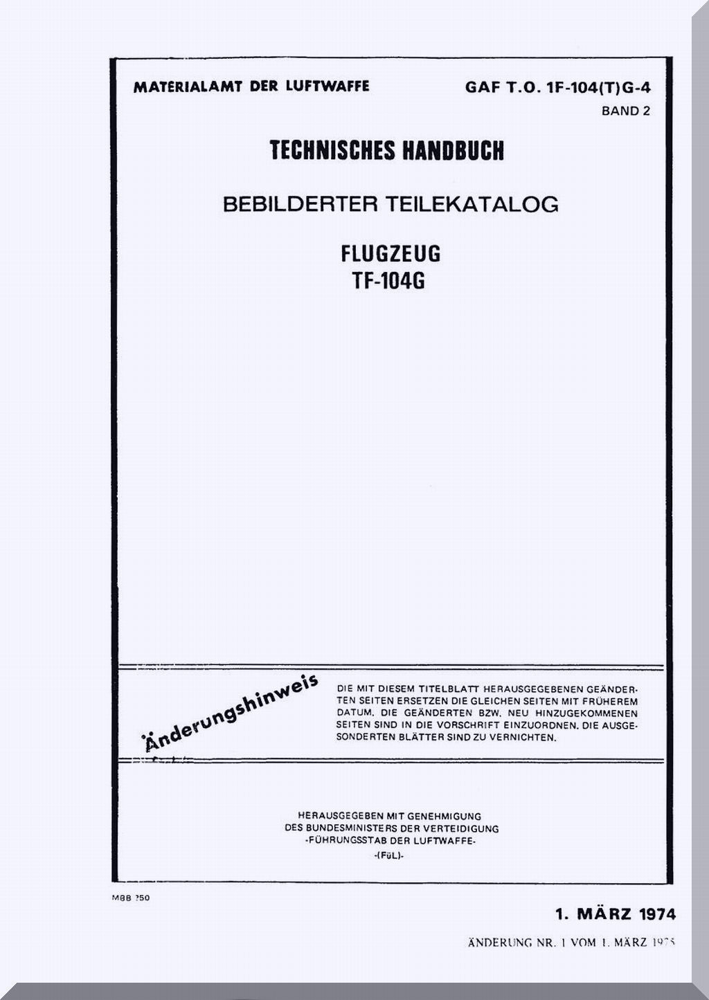 Lockheed F-104 Starfighter Aeroplane Manuals Bundle - Download -