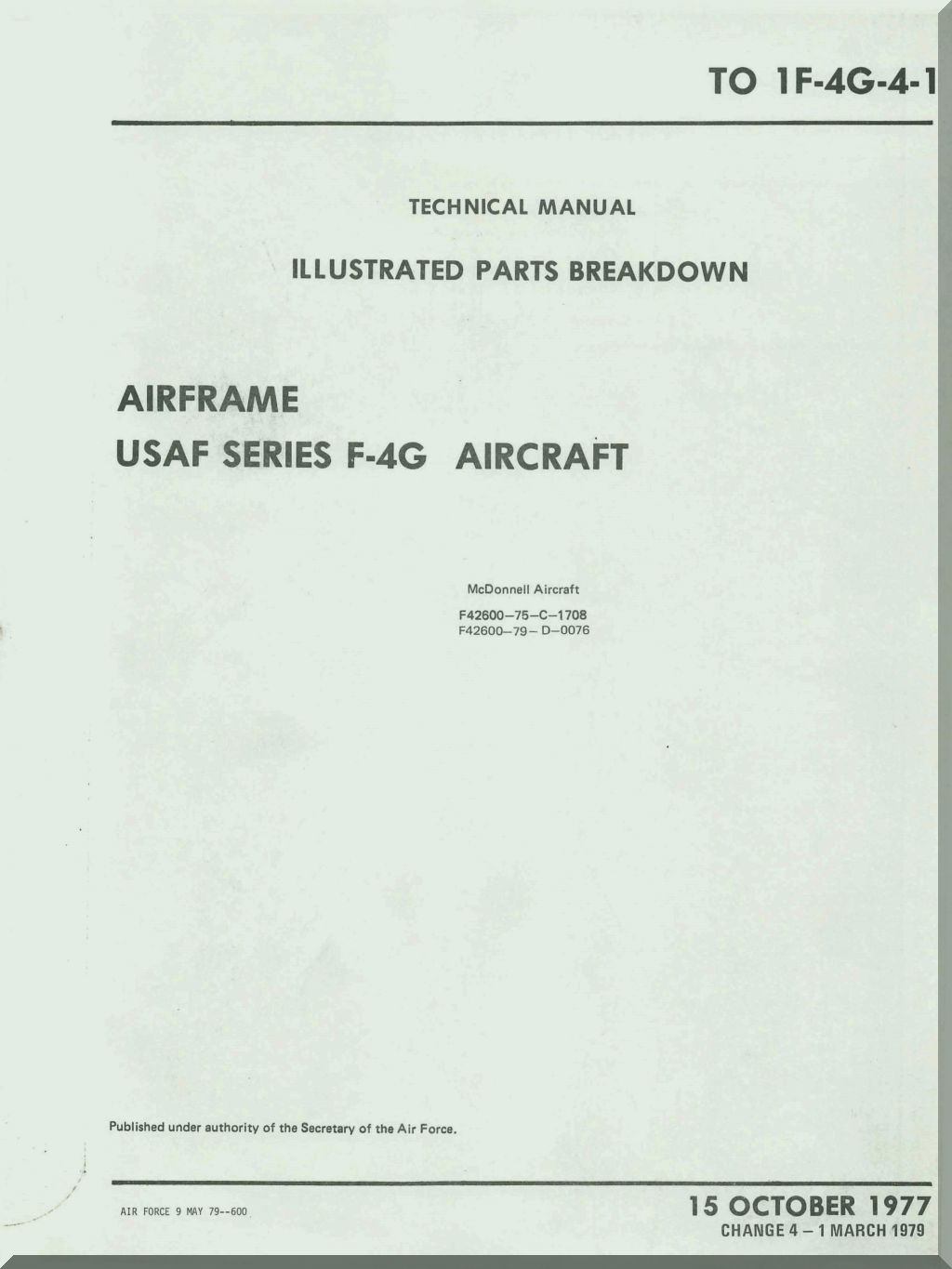 Mc Donnell Douglas F-4 Phantom II Aircraft Airplane  Manuals Bundle - Download -