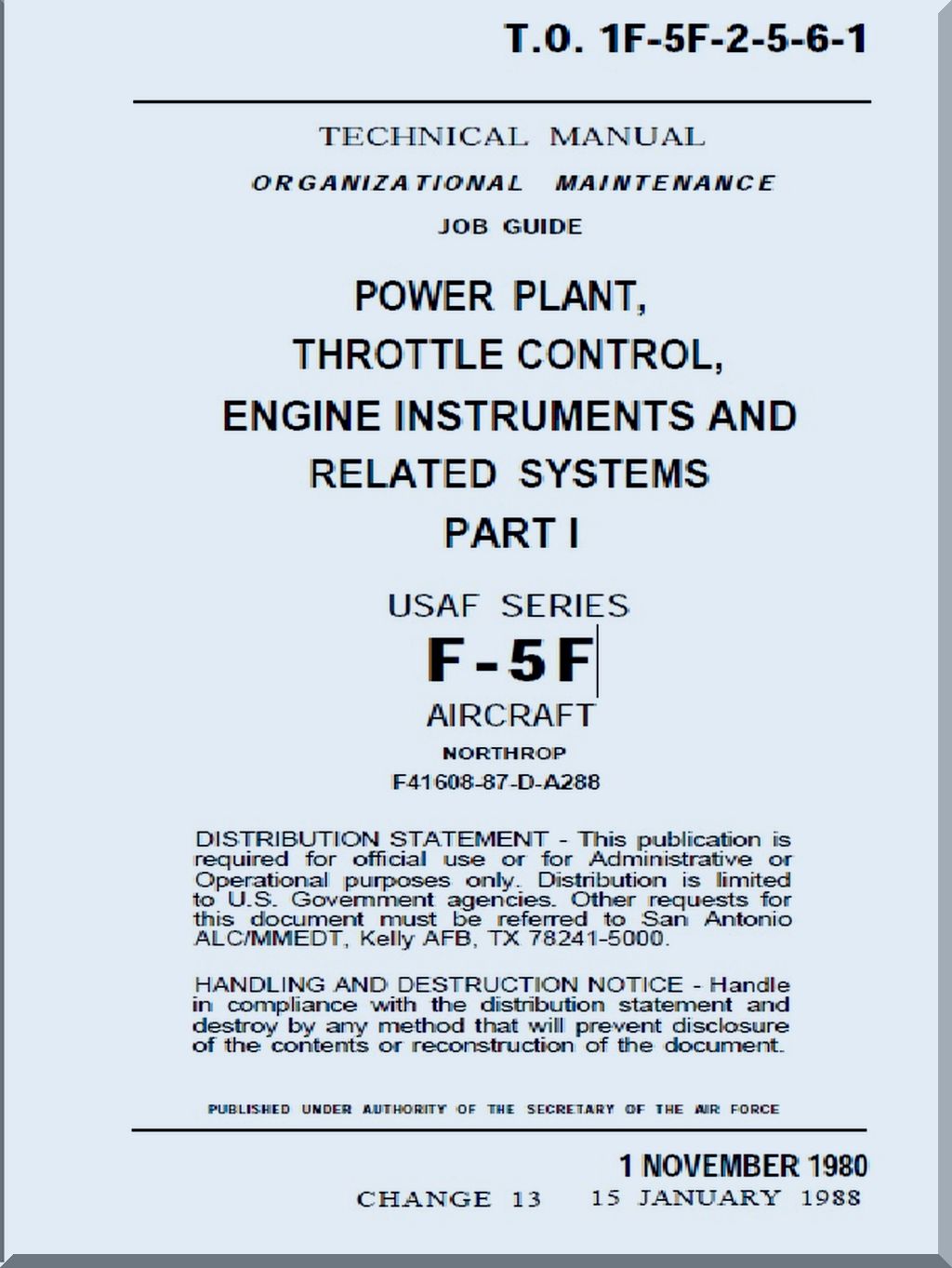 Northop F-5 Aircraft Aeroplane Manuals Bundle - Download -