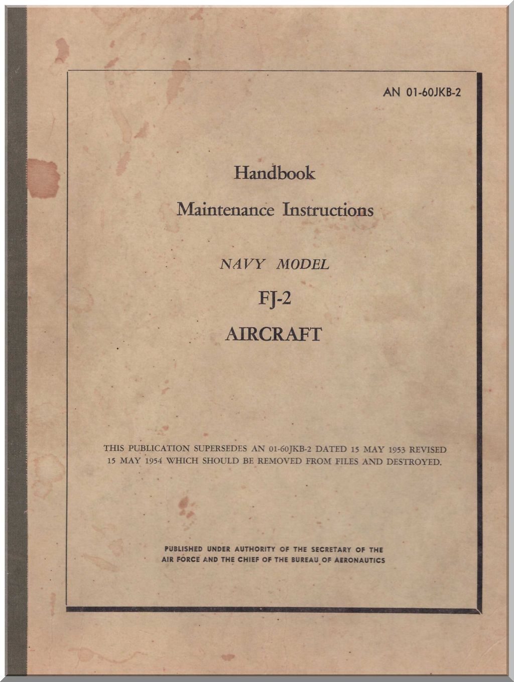 North American Aviation FJ "Fury"  Aircraft Manuals Bundle - Download -