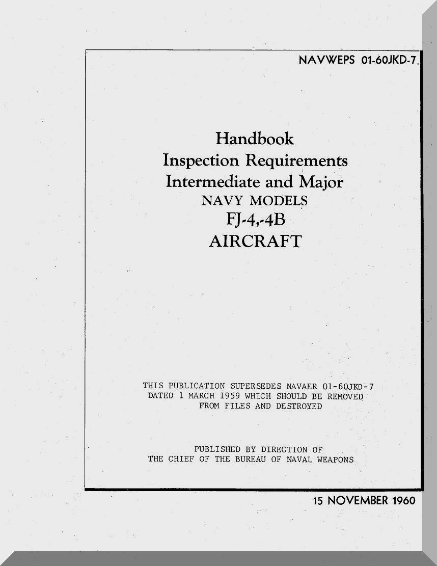 North American Aviation FJ "Fury"  Aircraft Manuals Bundle - Download -