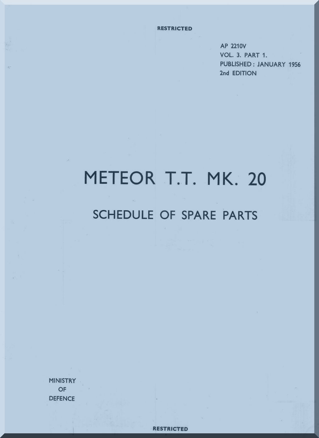 Gloster Meteor Aircraft Aeroplane Manuals Bundle - Download -