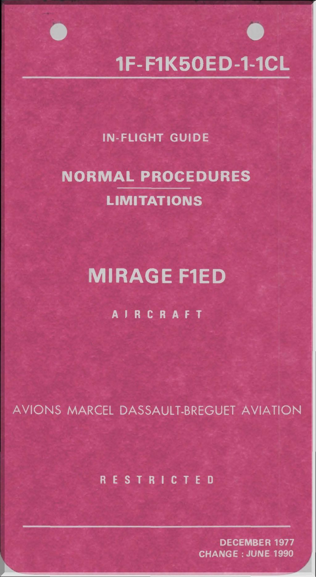 Dassault Mirage F-1 Aircraft Aeroplane   Manuals Bundle - Download -