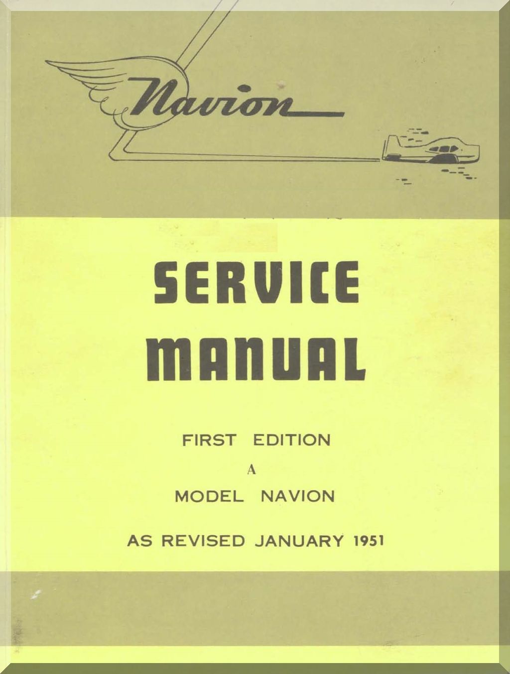Navion  ( NAA / Ryan / Riley / Camair) Aircraft Aeroplane Manuals Bundle - Download -