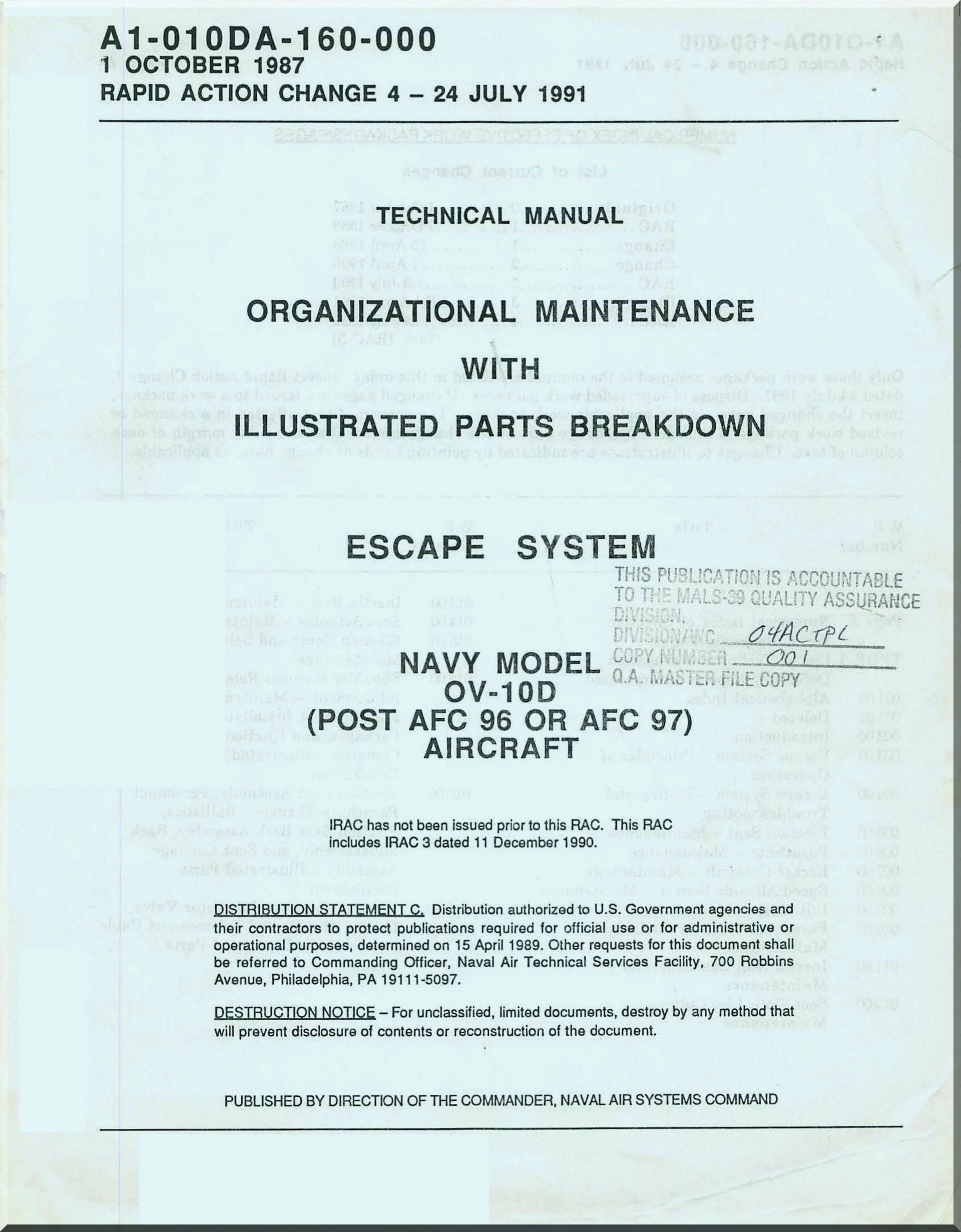 North American Aviation OV-10 " Bronco " Aircraft Manuals Bundle - Download