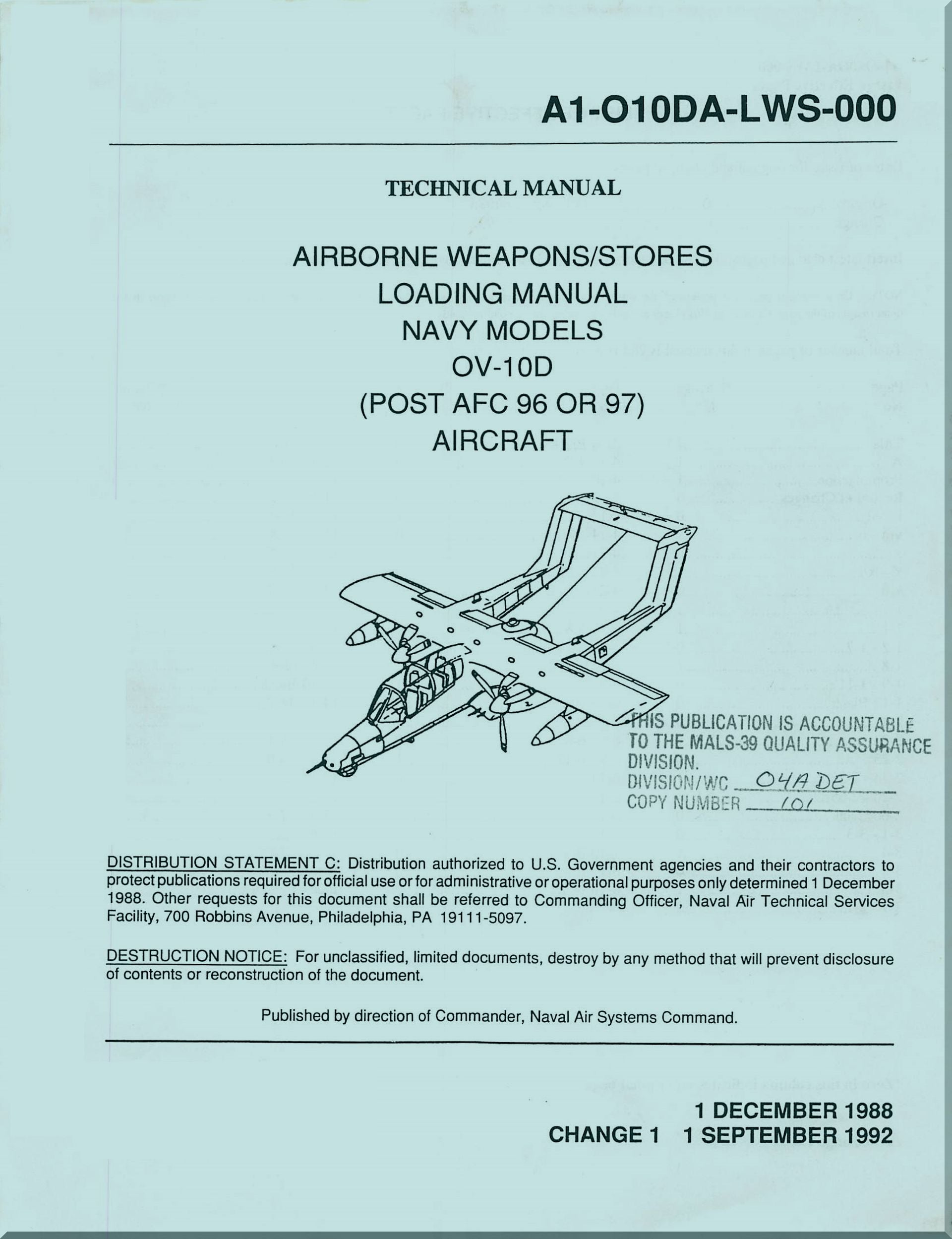 North American Aviation OV-10 " Bronco " Aircraft Manuals Bundle - Download