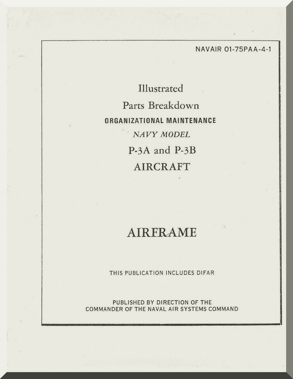 Lockheed P-3 Orion Aeroplane Manuals Bundle - Download -