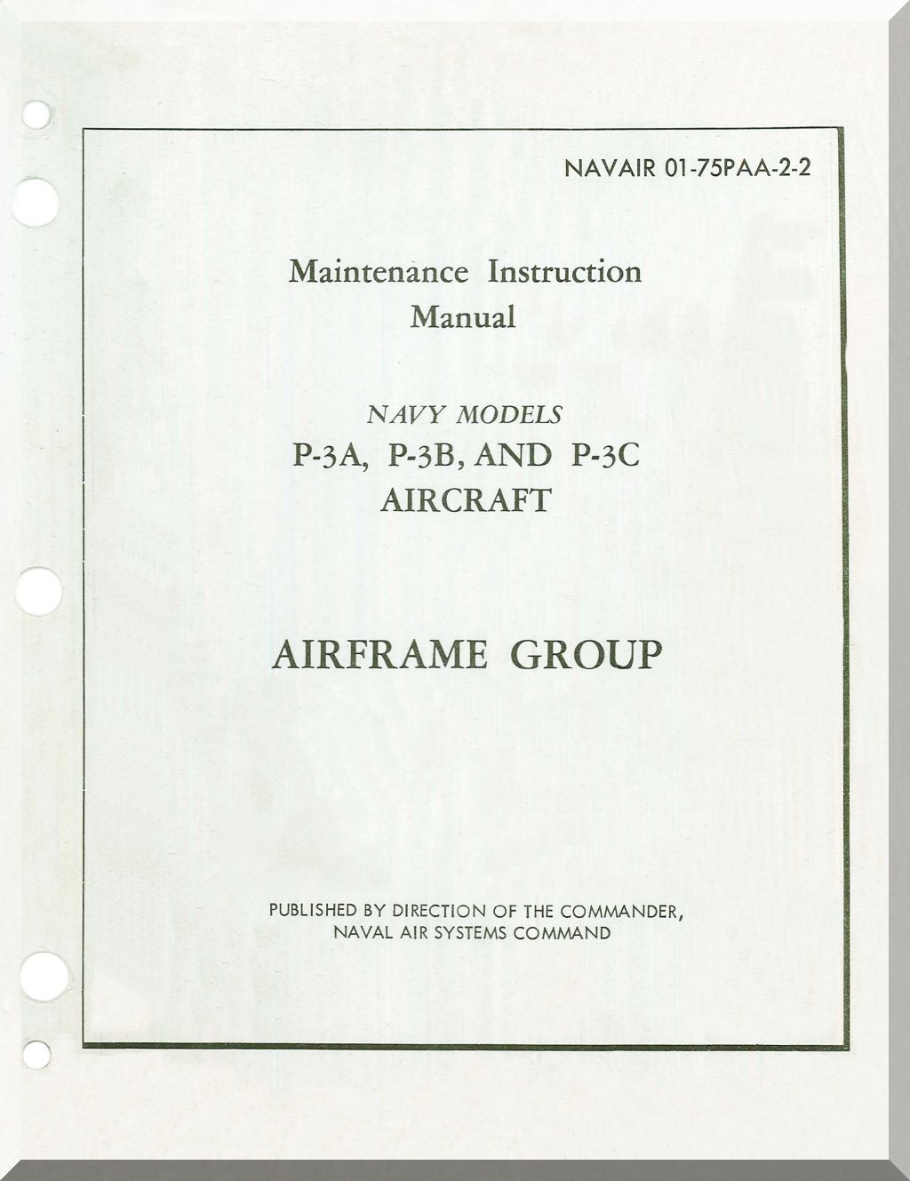 Lockheed P-3 Orion Aeroplane Manuals Bundle - Download -