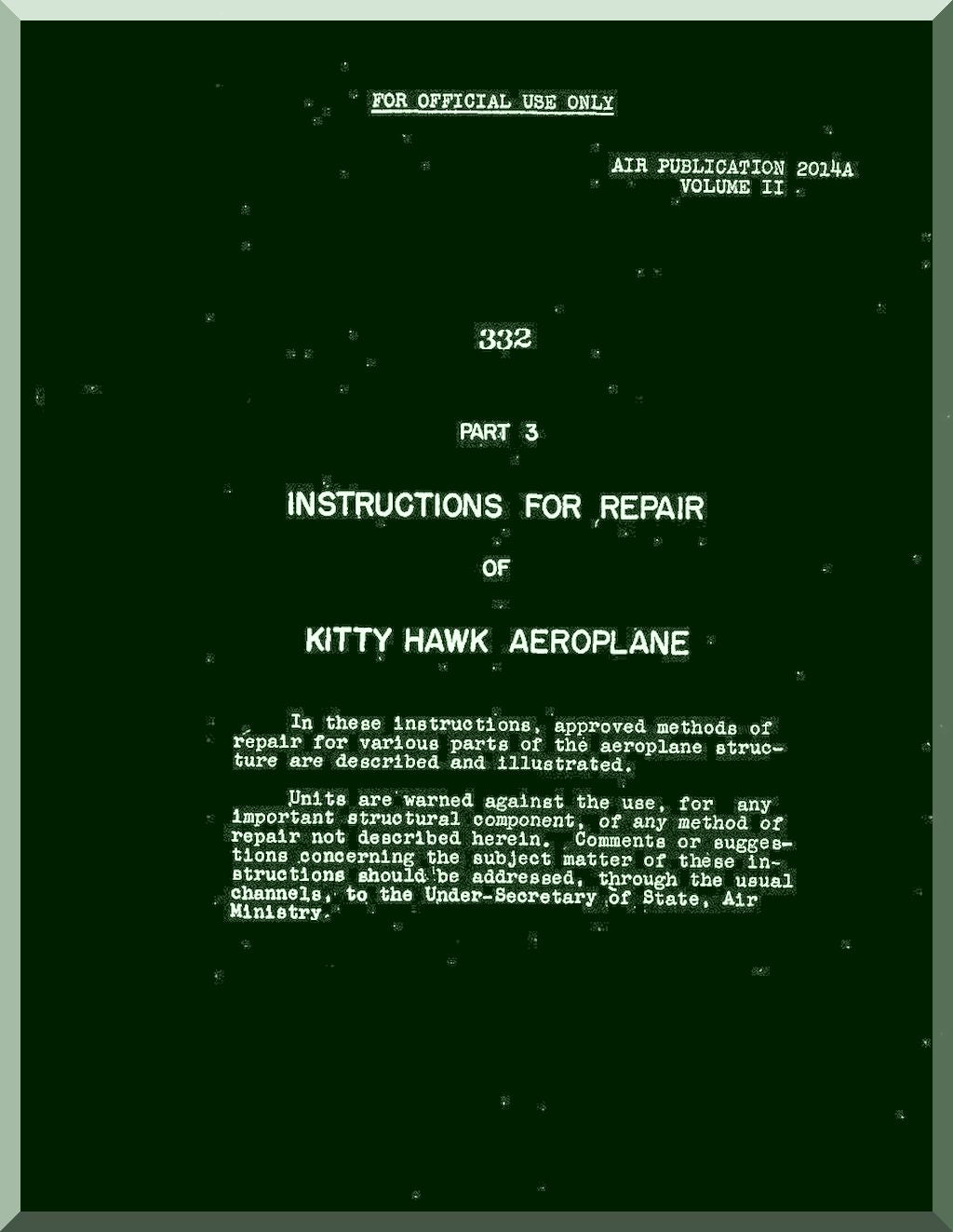 Curtiss P-40 Tomahawk / Kittyhawk Aircraft Manuals Bundle - Download