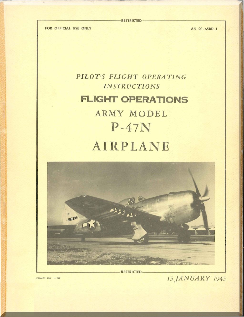Republic Aviation P-47 " Thunderbolt, JAG " Aircraft Manuals Bundle - Download