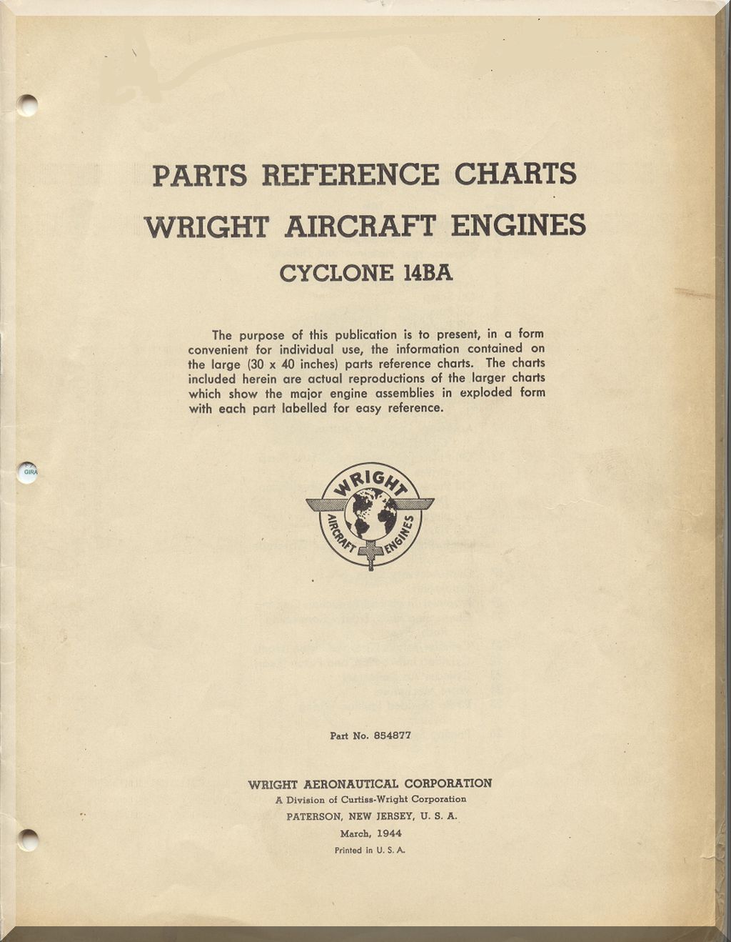 Wright R-2600 " Cyclone 14 " Aircraft Engine Manuals Bundle - Download