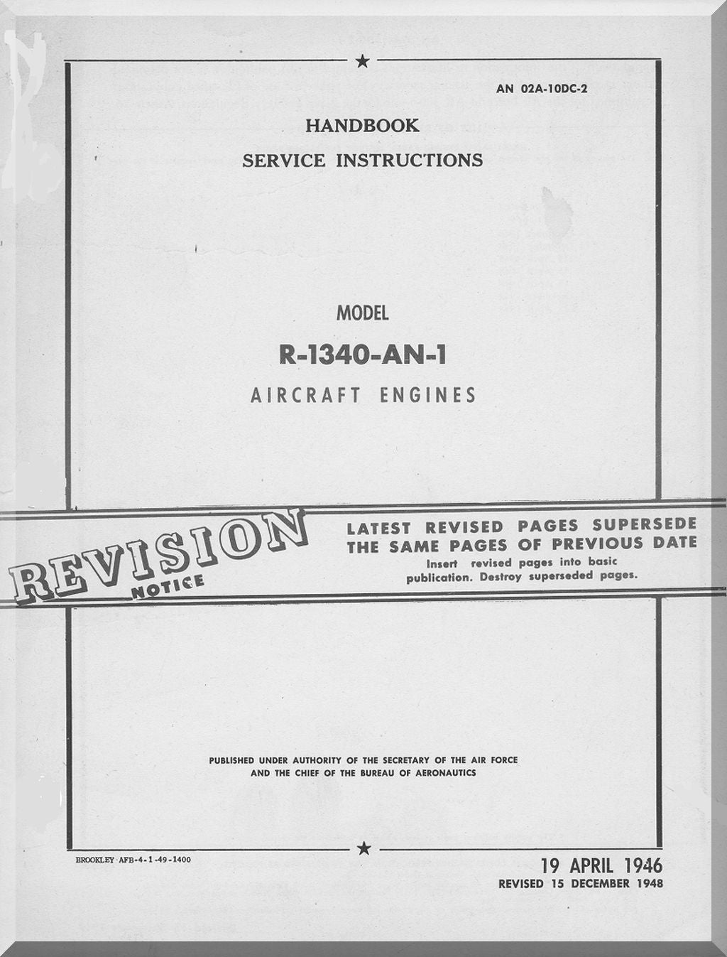 Pratt & Whitney R-1340 " Wasp " Aircraft Engine Manuals Bundle - Download