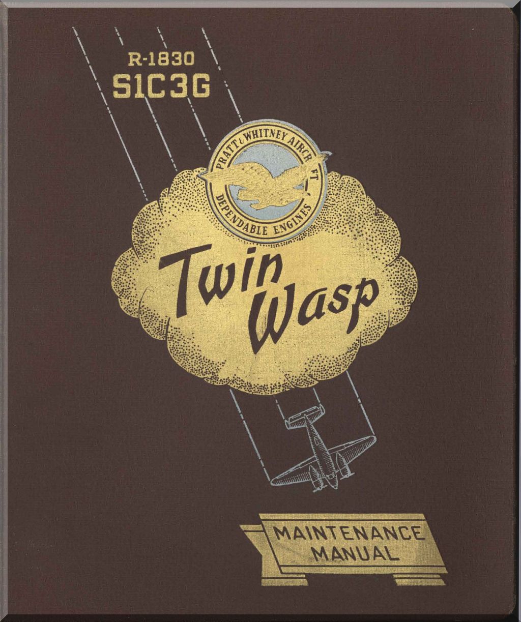 Pratt & Whitney R-1830 " Twin Wasp " Aircraft Engine Manuals Bundle - Download