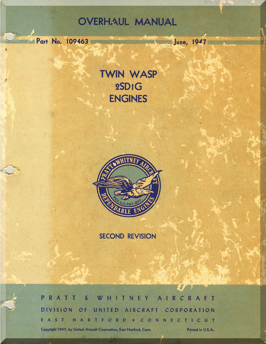 Pratt & Whitney R-2000 " Twin Wasp " Aircraft Engine Manuals Bundle - Download