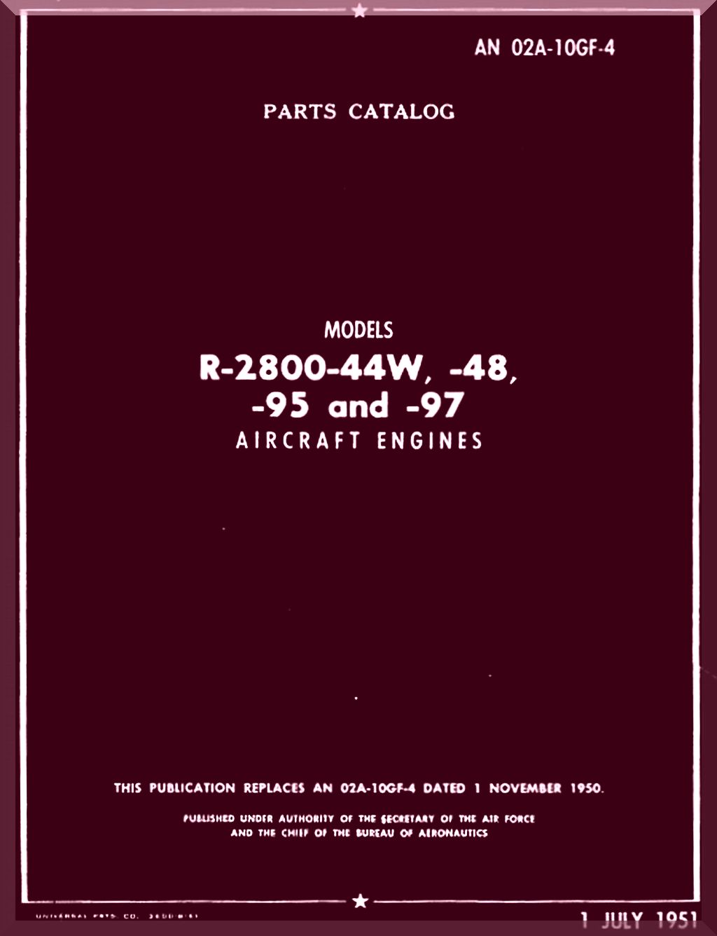 Pratt & Whitney R-2800 " Double Wasp " Aircraft Engine Manuals Bundle - Download