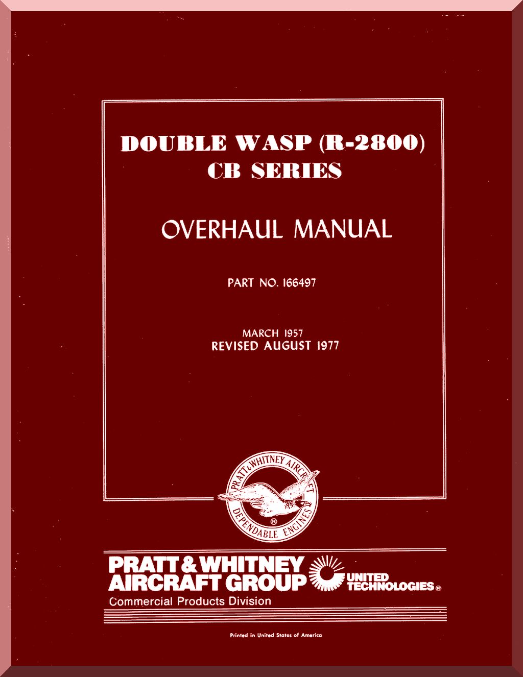 Pratt & Whitney R-2800 " Double Wasp " Aircraft Engine Manuals Bundle - Download