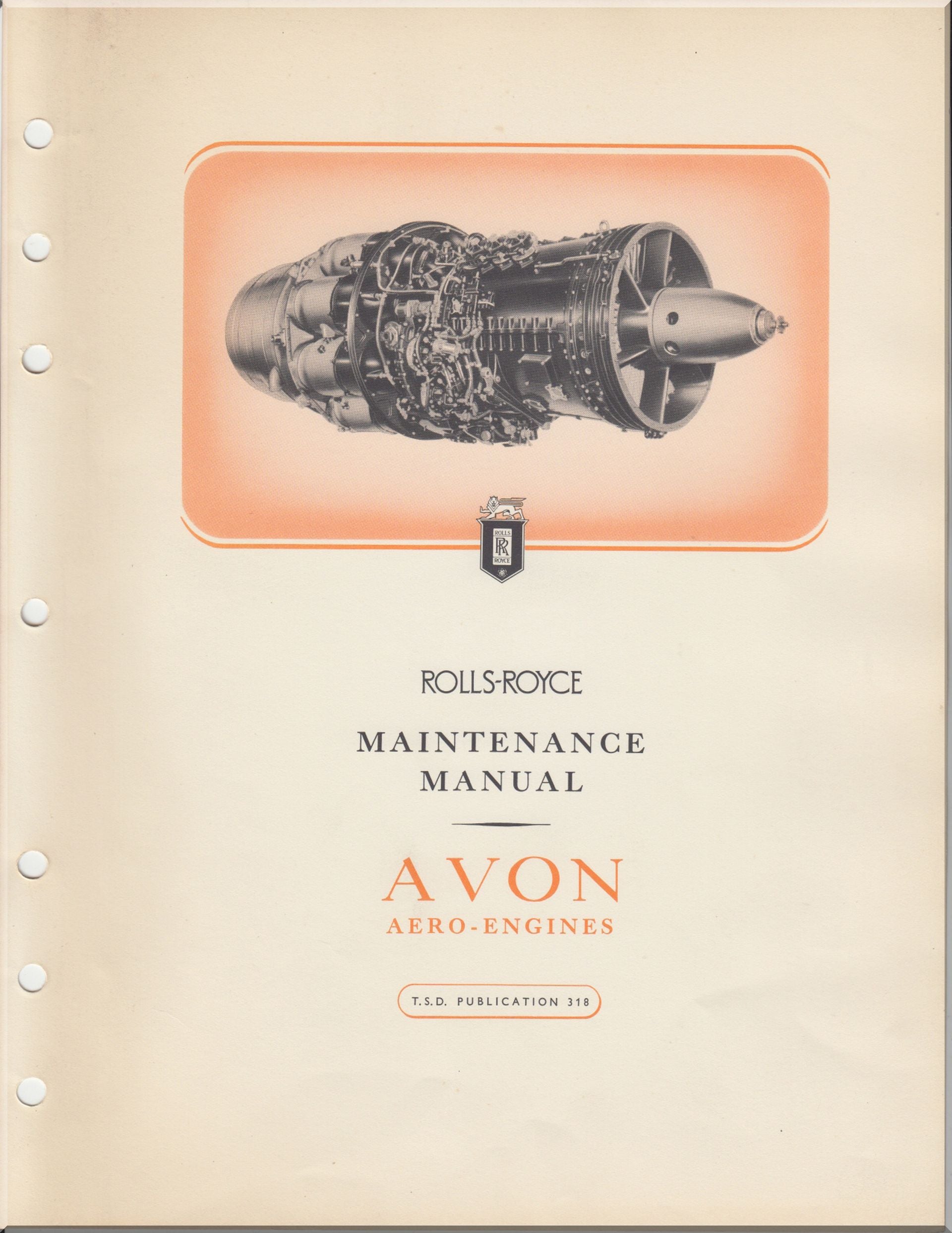 Rolls Royce AVON Aircraft Engine Manuals Bundle - Download -