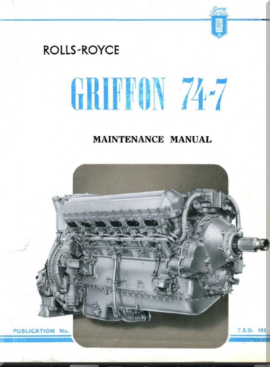 Rolls Royce Griffon Aircraft Engine Manuals Bundle - Download -