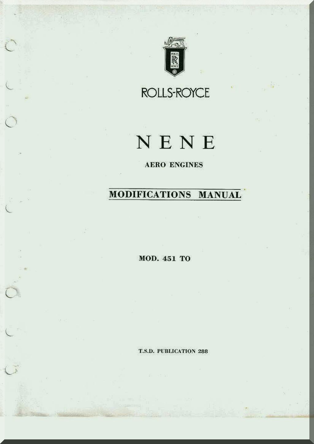 Rolls Royce Nene Aircraft Engine Manuals Bundle - Download -