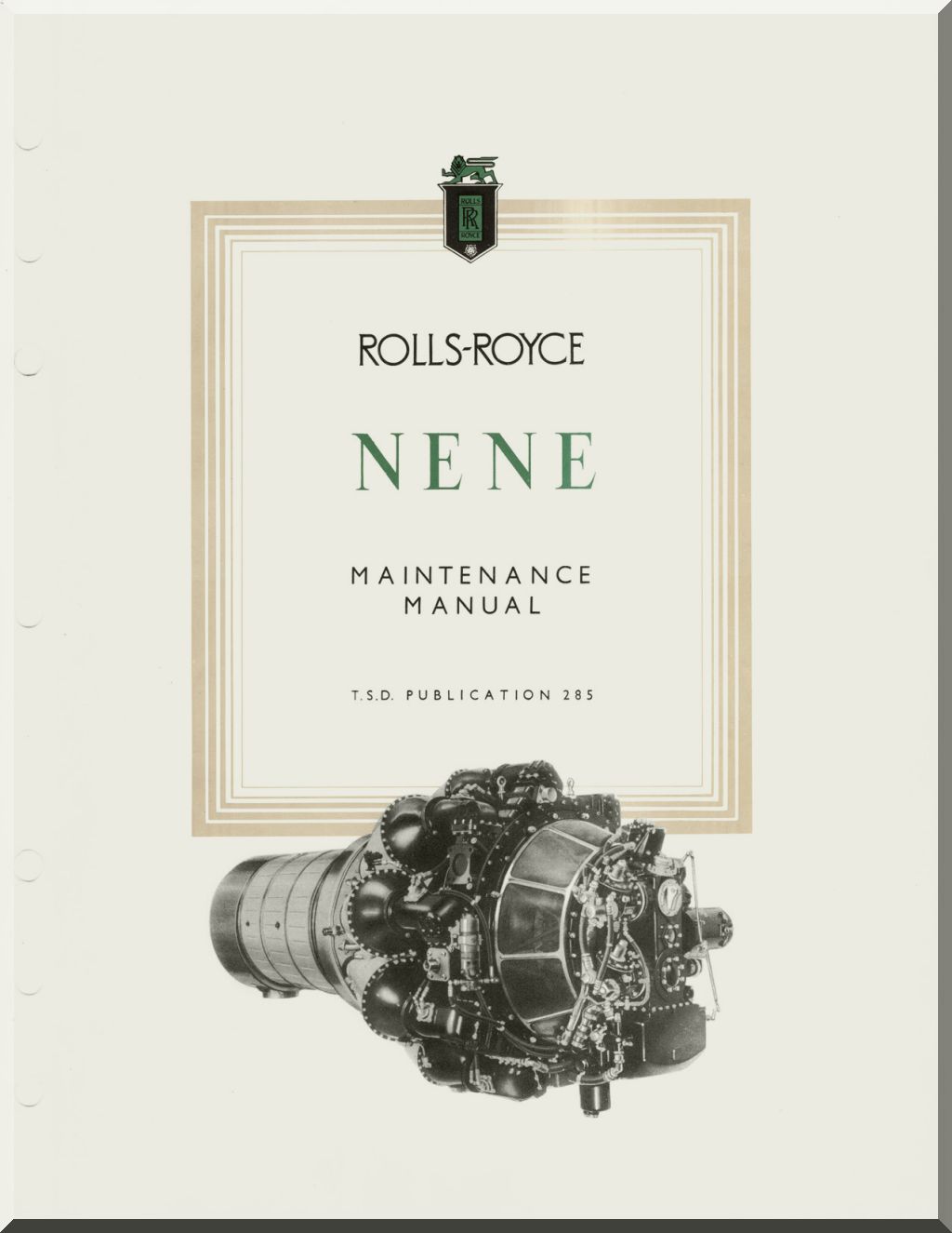 Rolls Royce Nene Aircraft Engine Manuals Bundle - Download -