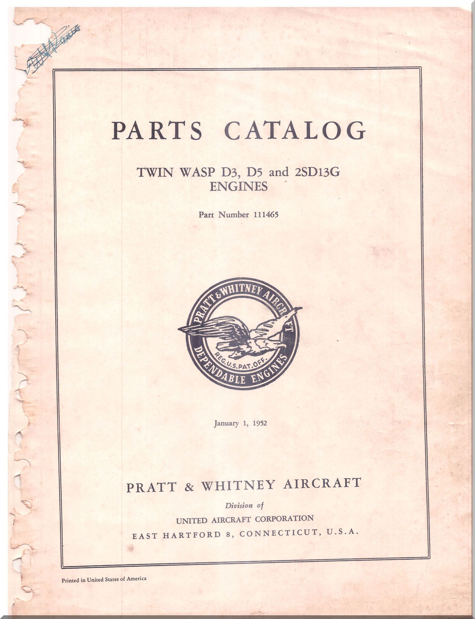 Pratt & Whitney R-1830 " Twin Wasp " Aircraft Engine Manuals Bundle - Download