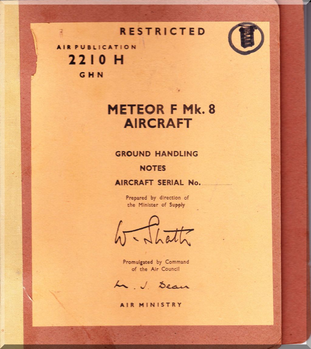 Gloster Meteor Aircraft Aeroplane Manuals Bundle - Download -