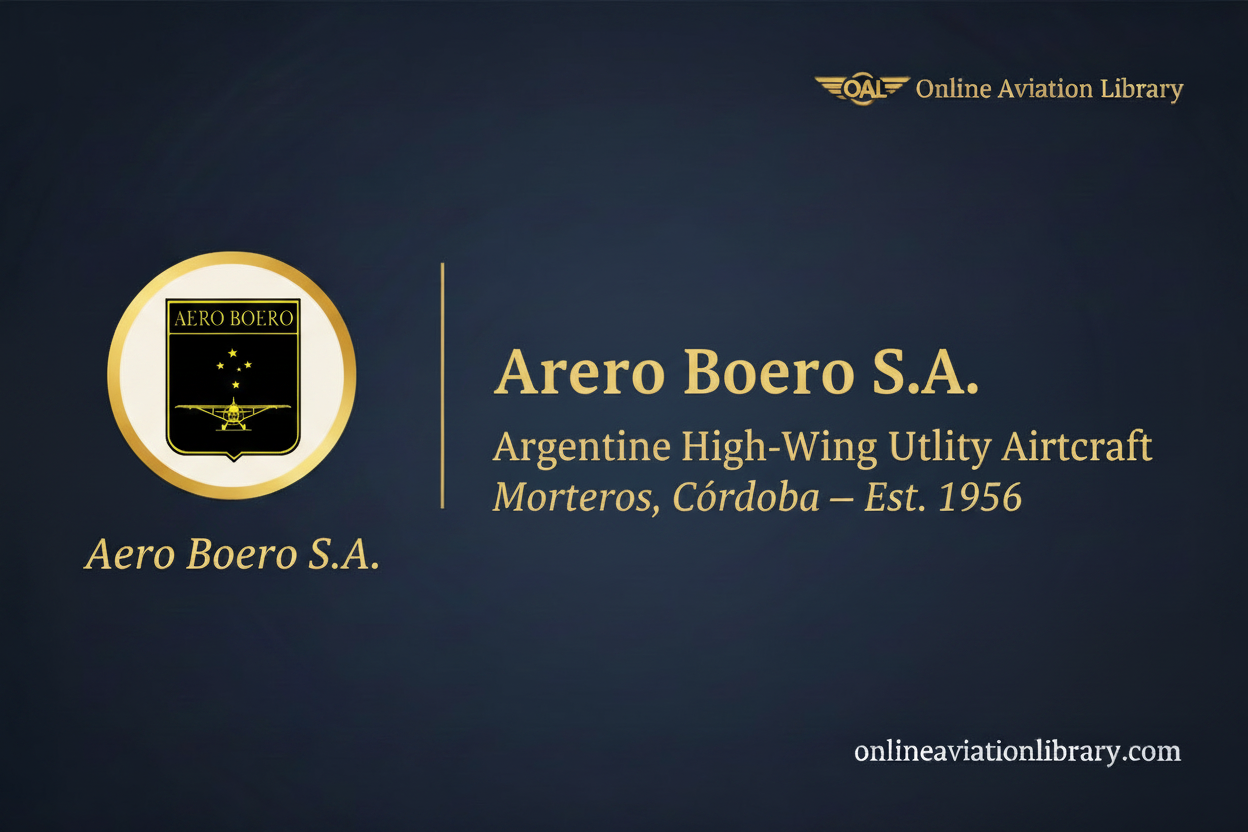 Aero Boero: Argentina's Rugged High-Wing Utility Aircraft Manufacturer