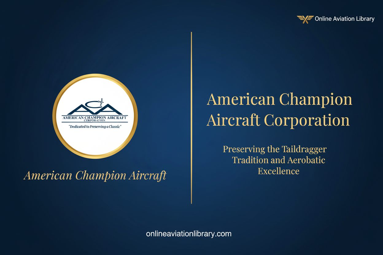 American Champion Aircraft: Preserving the Legacy of Aerobatic Excellence and Taildragger Tradition