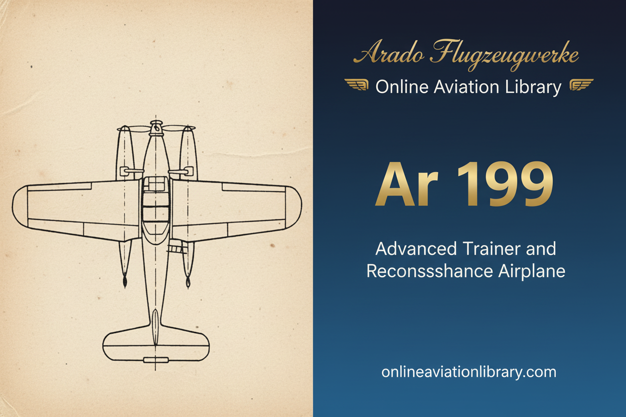 Arado Ar 199: Advanced Trainer and Reconnaissance Aircraft