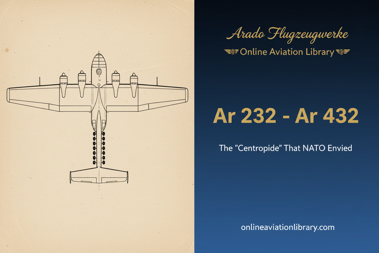 Arado Ar 232 - Ar 432: The 'Centipede' That NATO Envied