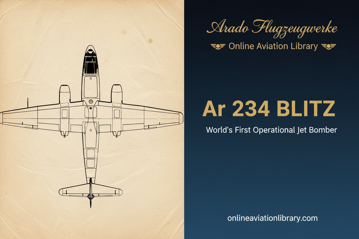 Arado Ar 234 Blitz: The Forerunner of All Modern Bombers