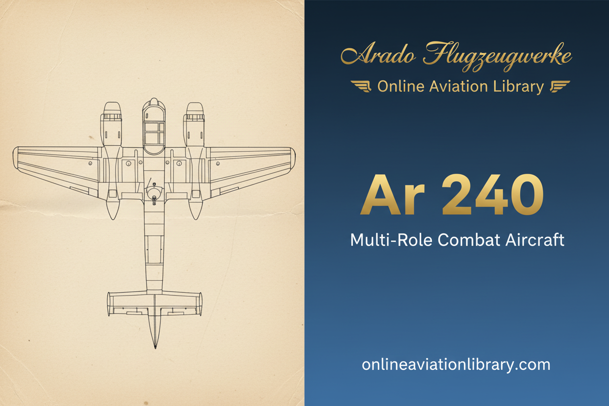 Arado Ar 240: Multi-Role Combat Aircraft