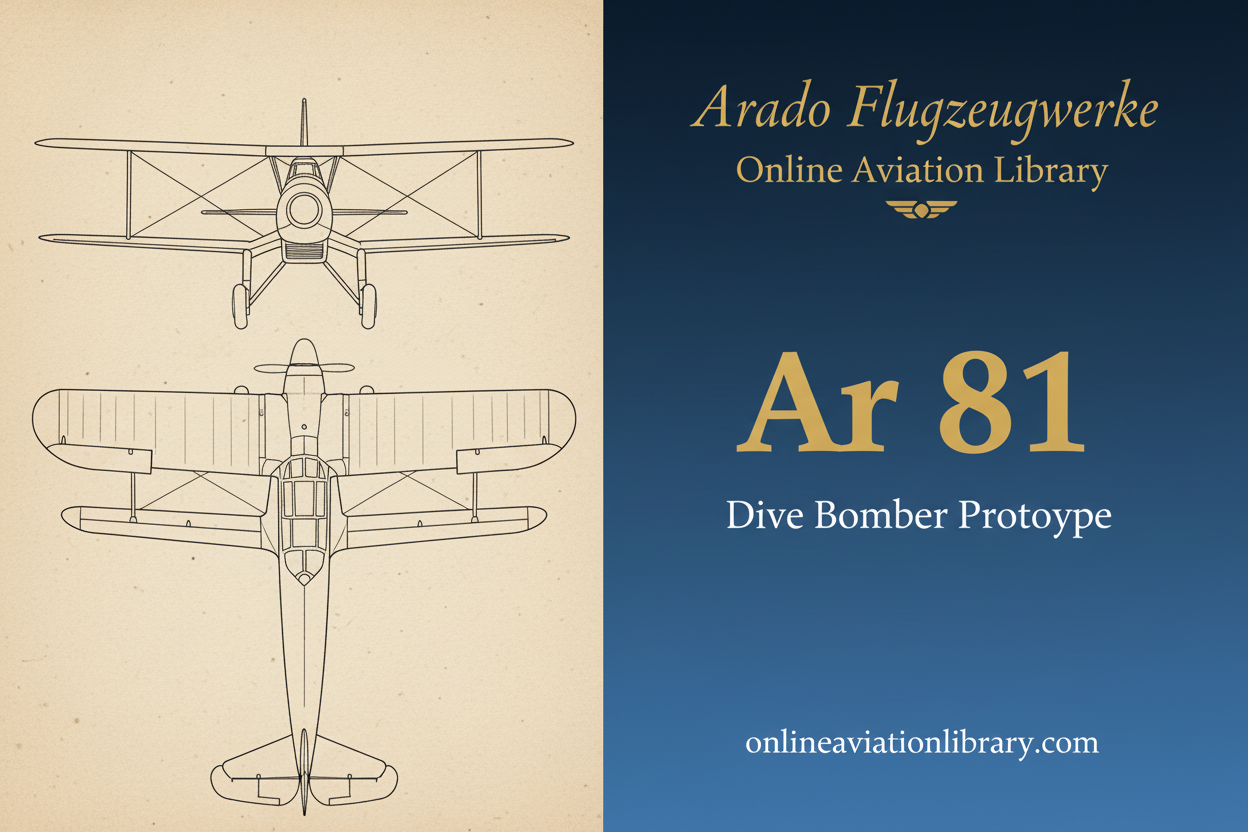Arado Ar 81: Dive Bomber Prototype
