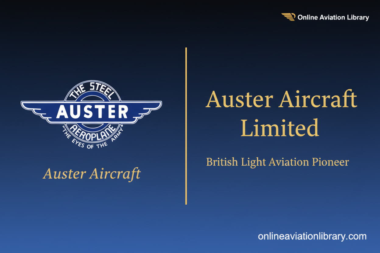 Auster Aircraft Ltd: British Light Aviation Pioneer