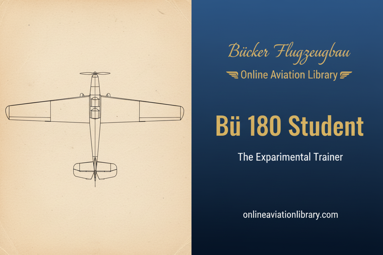 Bücker Bü 180 Student: The Experimental Trainer