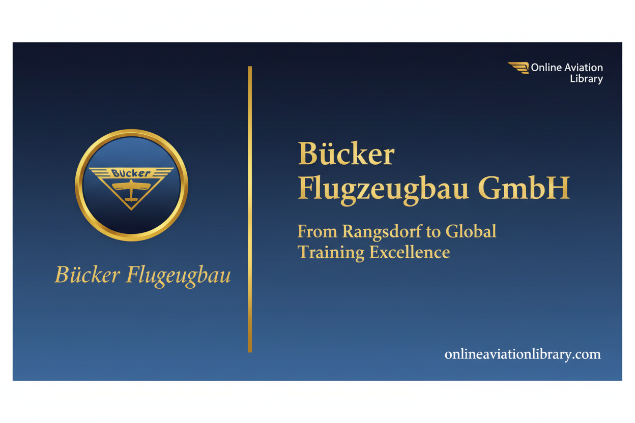 Bücker Flugzeugbau GmbH: From Rangsdorf to Global Training Excellence